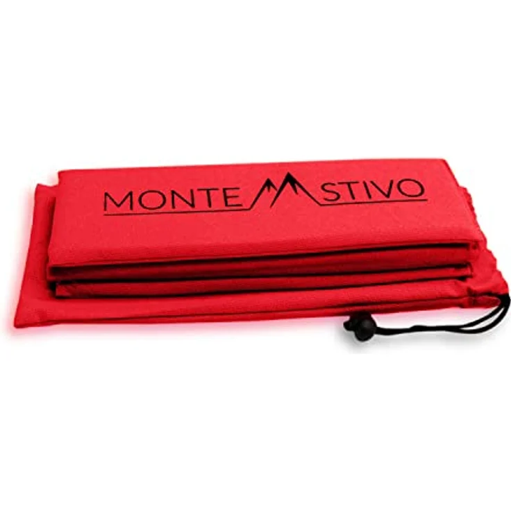 Monte Stivo® Expedition, 4-fach faltbare Outdoor-Sitzmatte 30x40 cm für Kinder und Erwachsene, rot, ideal zum Wandern und Picknick – Bild 4