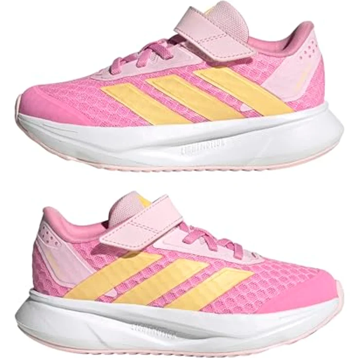 adidas Duramo SL2, Laufschuhe für Mädchen mit leichtem Mesh-Obermaterial und Klettverschluss, schwarz – Bild 6