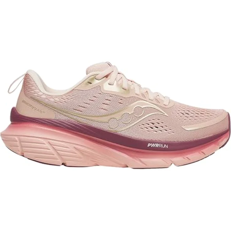 Saucony GUIDE 18, Damen Laufschuhe mit PWRRUN-Dämpfung, Rosa, Größe 38.5 – Bild 2