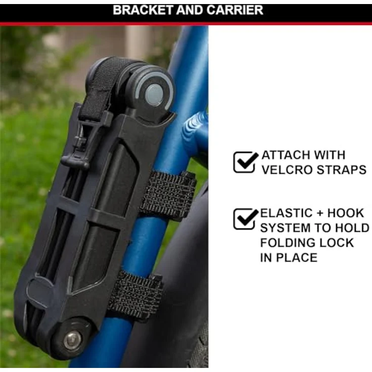 Master Lock 8335EURDPRO, Veloschloss aus gehärtetem Stahl mit Polymerbeschichtung, 84 cm, inkl. Schlüssel und Schloss-Halter – Bild 4