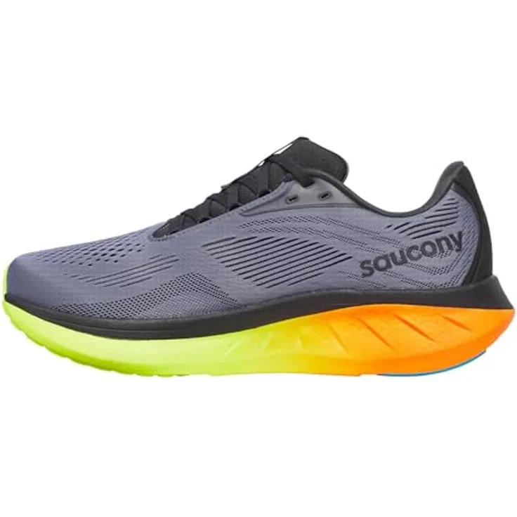 Saucony Ride 18, Herren Laufschuhe mit PWRRUN+ Dämpfung, Blau, Größe 42.5