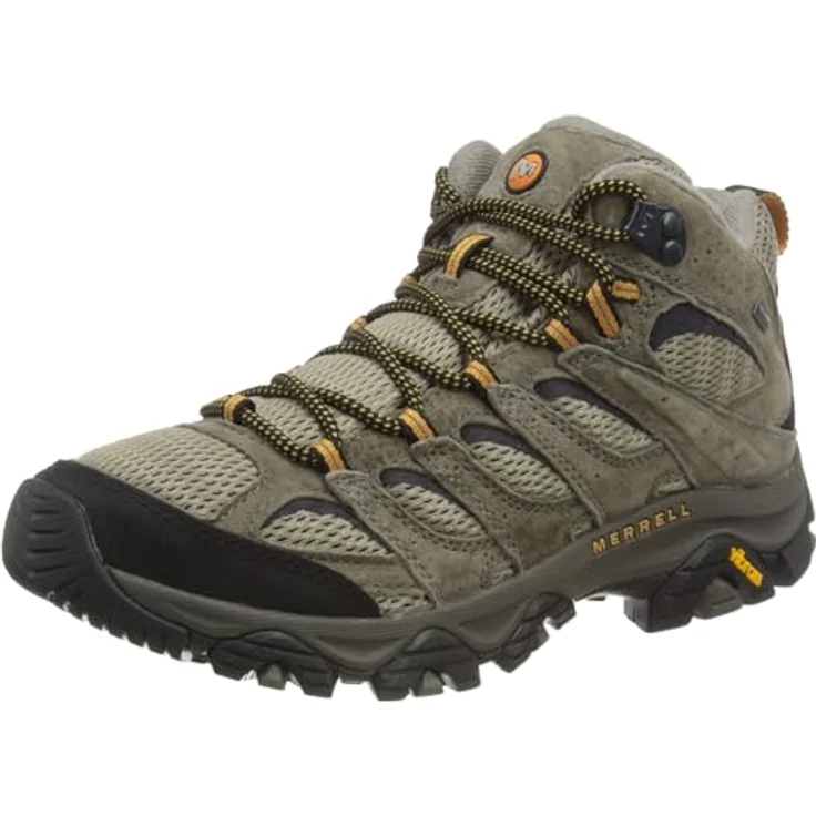 Merrell Moab 3 Mid GTX, Herren Wanderschuhe, wasserdicht, atmungsaktiv, beige, Größe 41.5 – Bild 1