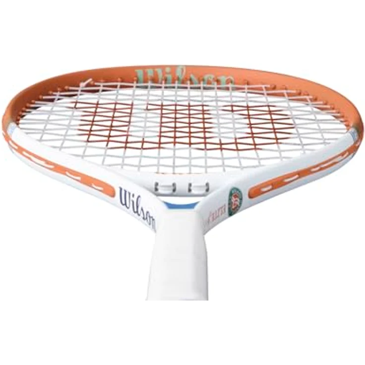 Wilson Roland-Garros 2026 Elite Jr 21 Tennisschläger, Anfängerschläger mit Halbhülle, leicht und manövrierbar, Navy/Orange, Größe 21 – Bild 3