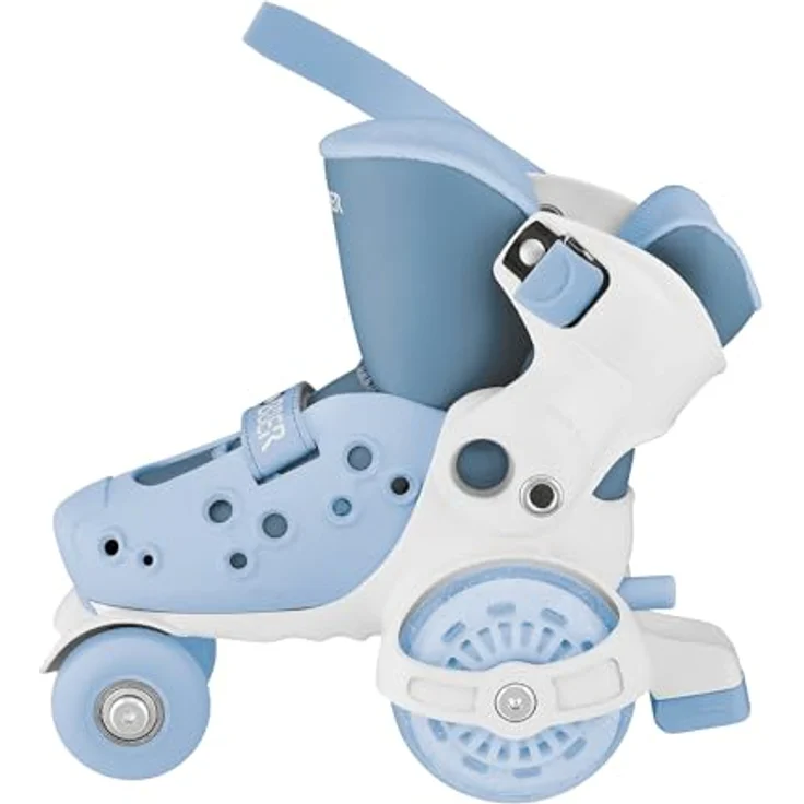 Globber Quad-Skates Jungen, Blau, verstellbar in den Größen 26-29, mit PU-Rollen und Klettverschluss – Bild 3
