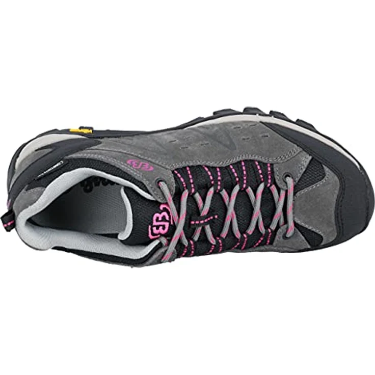 Brütting Mount Bona Low, Damen Wanderschuhe mit wasserdichter Comfortex-Klimamembrane, graues Veloursleder, Größe 40 – Bild 5