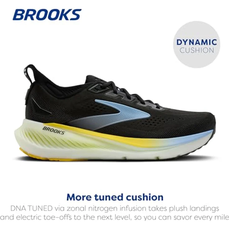 Brooks Glycerin 23, Laufschuhe für Herren, Größe 44.5, Schwarz und Gelb – Bild 2