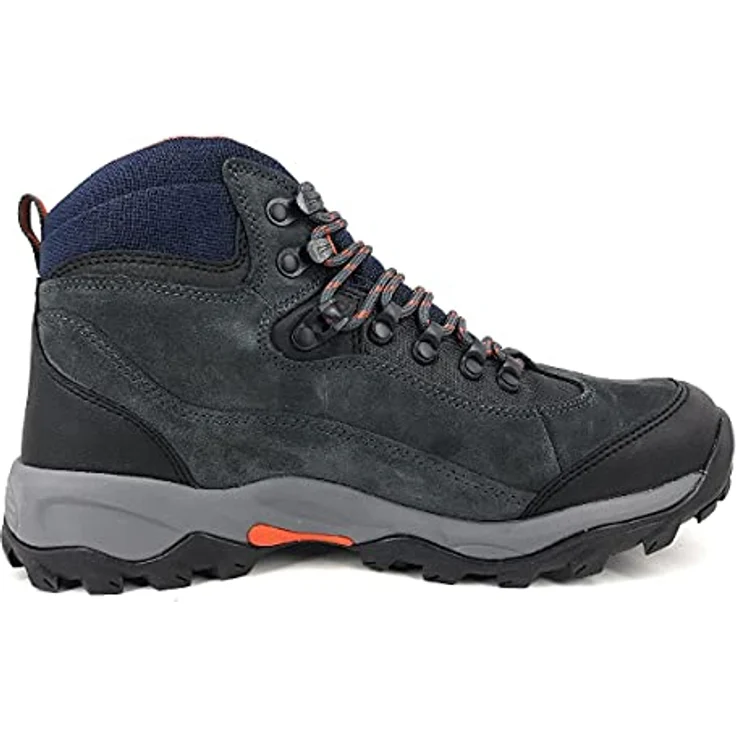 Lico Herren Wanderschuhe Stiefel aus hochwertigem Wildleder, flacher Absatz 3 cm, Farbe Grau, Größe 47 – Bild 2