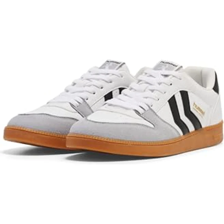 Hummel Handball Perfekt SP Indoor Schuhe, atmungsaktives Obermaterial, TPR-Außensohle, weiß/schwarz, Schuhgröße 39 EU – Bild 2
