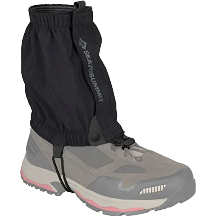 Sea To Summit Tumbleweed Ankle Gaiters, atmungsaktive Gamaschen aus 228T Taslon-Nylon, schwarz, Größe S/M – Bild 1