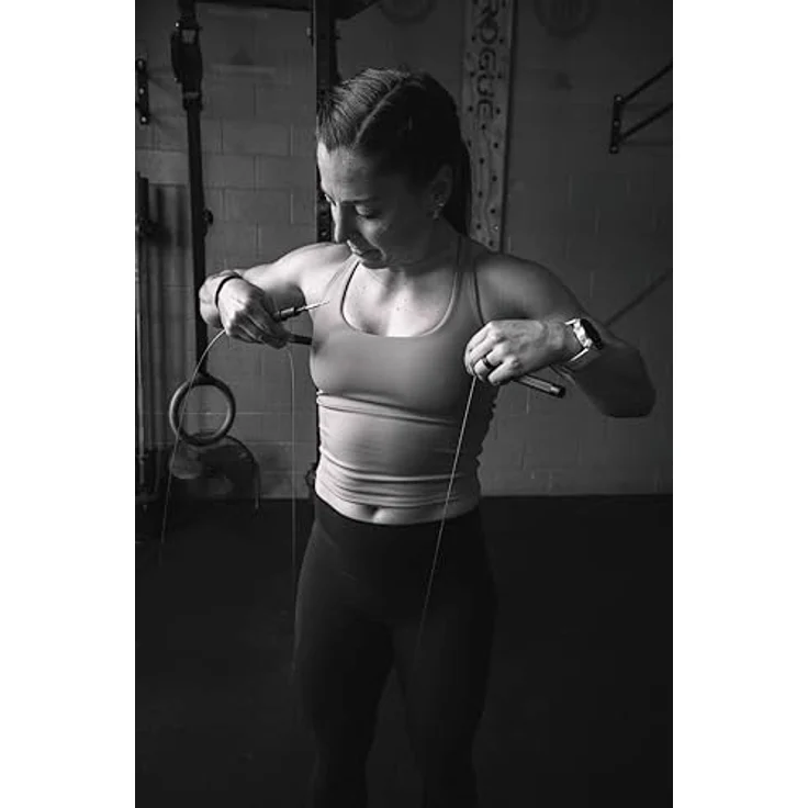 RPM Training Comp4, Premium-Sprungseil mit verstellbarer Länge, schnellrotierend für Double-Unders und Functional Fitness, mikrofaserbeutel inklusive – Bild 5