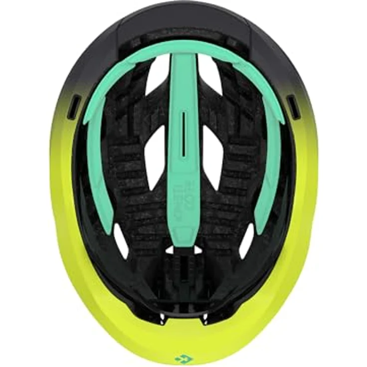 Lazer Strada KinetiCore Fahrradhelm, Matte Dark Grey Flash Yellow mit erhöhtem Schutz und Knautschzonen – Bild 6