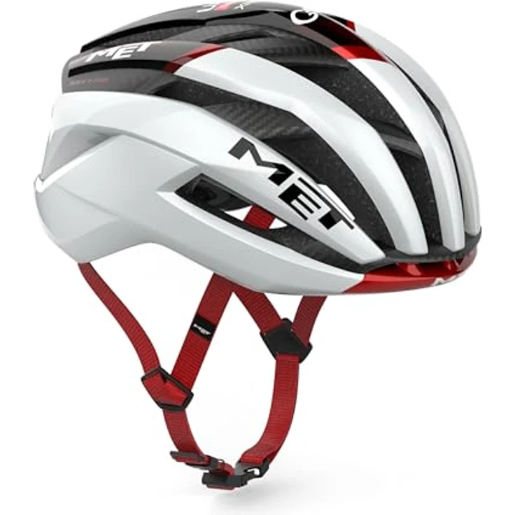 MET Trenta 3K Carbon MIPS, Rennradhelm mit optimaler Belüftung und aerodynamischem Design, Weiß M – Bild 5