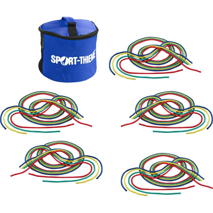 Sport-Thieme Gymnastikseile-Set, 20 Springseile à 300 cm, strapazierfähig, mit Aufbewahrungstasche, zertifiziert durch FIG