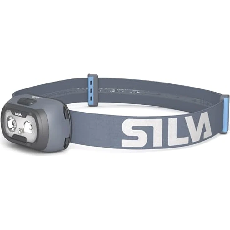 Silva Seek LED Stirnlampe, 420 Lumen, 3 Helligkeitsstufen, Wasserfest, mit Rot- und Weißlicht, batteriebetrieben oder mit wiederaufladbarem Akku, inklusive Batterieanzeige, 92 g – Bild 1