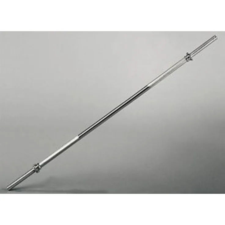 V3Tec Langhantelstange 165 cm, chrom, 30 mm Durchmesser, ca. 9,5 kg mit Sternverschluss