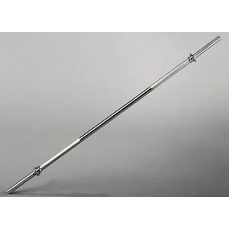 V3Tec Langhantelstange 165 cm, chrom, 30 mm Durchmesser, ca. 9,5 kg mit Sternverschluss