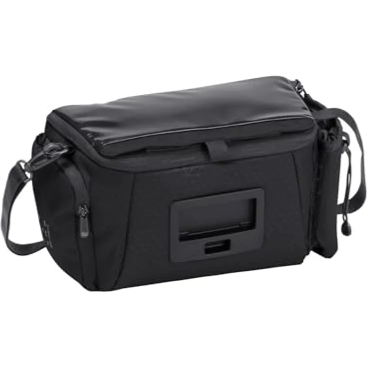 VAUDE eBox Lenkertasche, KLICKfix ready, 6 Liter Volumen, wasserabweisend, inkl. Schultergurt, schwarz – Bild 2
