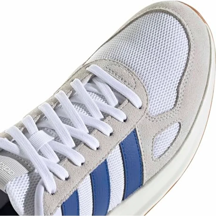 adidas Run 84 IH8621, Laufschuhe in Weiß, Blau und Grün – Bild 5