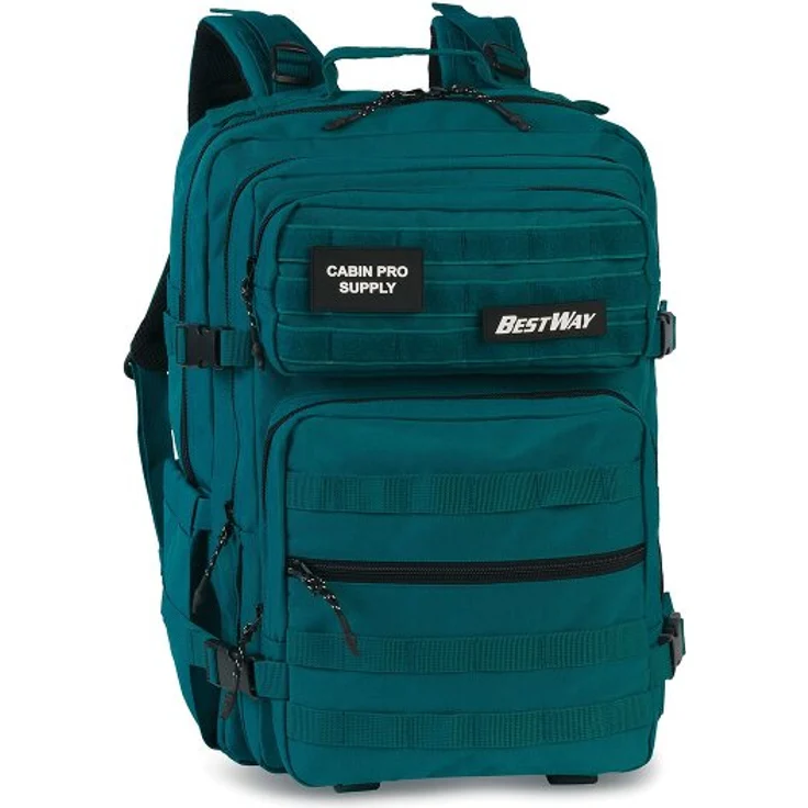 Worldpack BestWay Cabin Pro Supply Reiserucksack, 48 cm mit Laptopfach, petrol, 100% Polyester