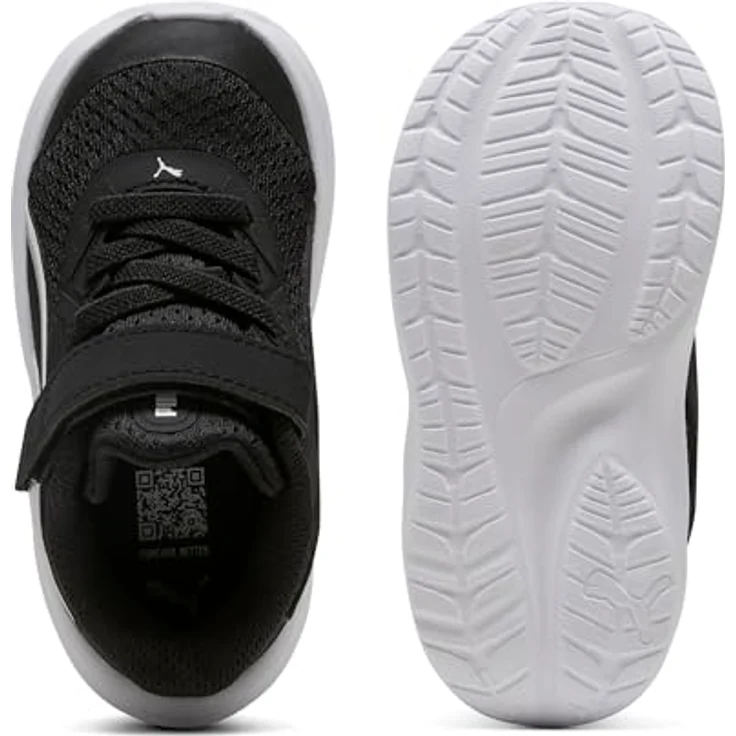 PUMA Skyrocket 312415-01, Kinder Laufschuhe mit Elastik- und Klettverschluss, Größe 23, recycelte Materialien, Farbe 01 – Bild 4