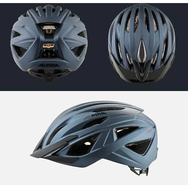 Alpina Parana Indigo Matt, Größe 51 - 56 cm - Fahrradhelm, Farbe Blau – Bild 5