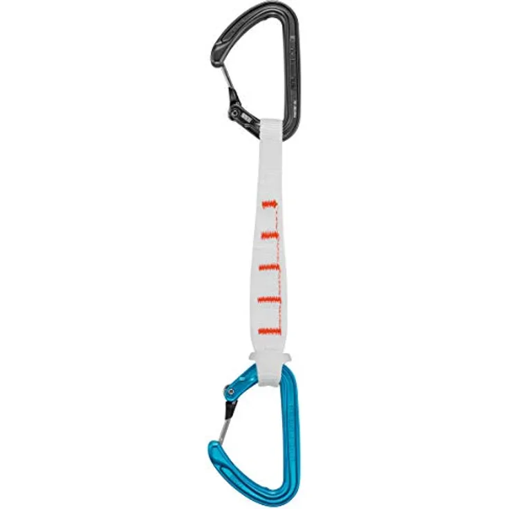 PETZL Ange Finesse L Expressset 17 cm, ultraleichte Karabiner mit MonoFil-Schnapper und kompakter FINESSE-Schlinge