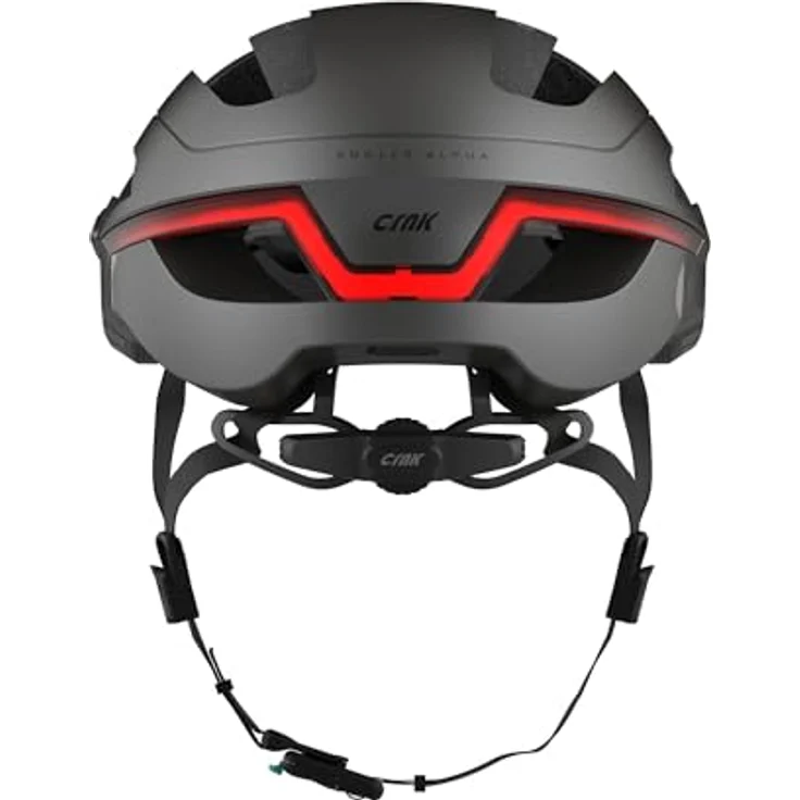 CRNK Angler Alpha, smarter Fahrradhelm Metallic Schwarz, Bluetooth, M 55-58 cm mit Rücklicht und Blinklicht – Bild 3