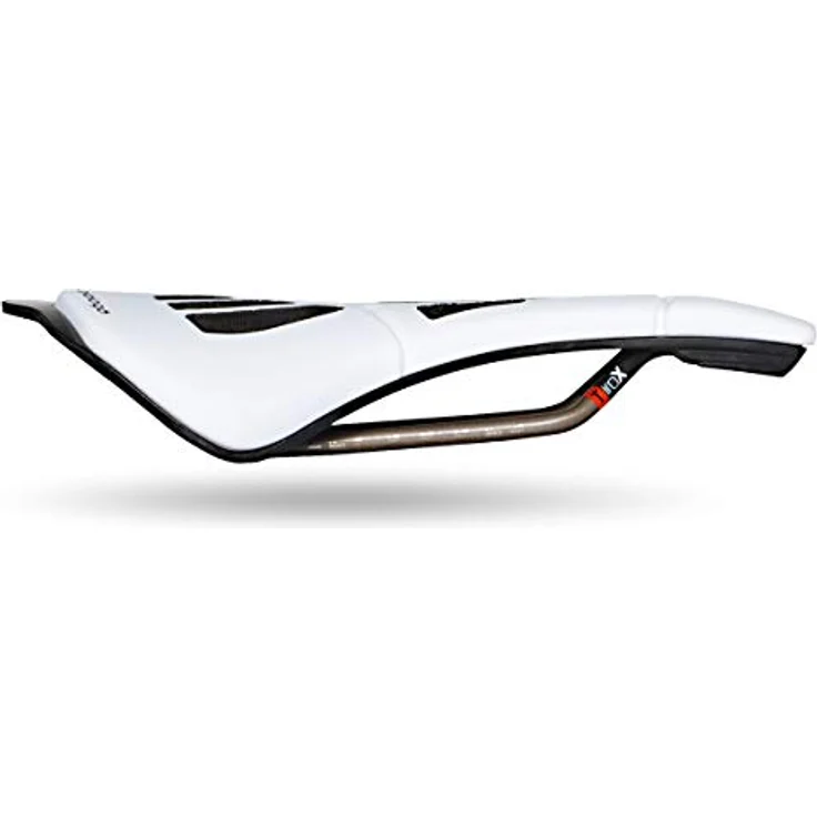 Prologo Sillin Scratch-m5 Tirox CPC 140, Fahrradsattel aus hochwertigem Material, weiß/schwarz, 250 mm Länge, 140 mm Breite – Bild 2