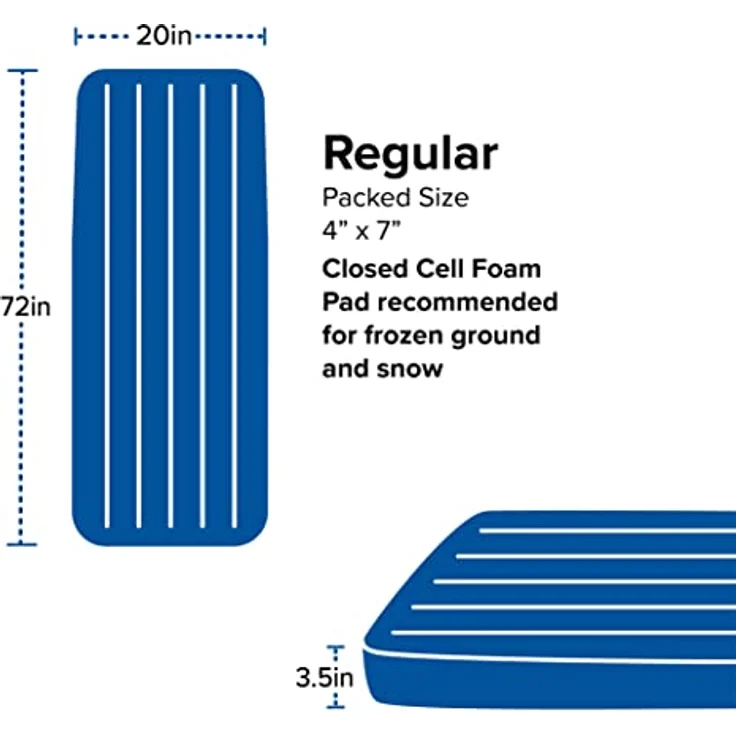 Big Agnes Divide, leichte Isomatte mit TPU-Beschichtung und antimikrobieller Behandlung, ideal für Trekking und Camping – Bild 7