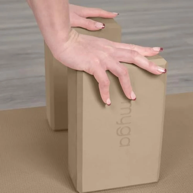 Myga Yoga Block, Rutschfest & Leicht, 23 cm x 14,5 cm x 7,7 cm, Ideal für Yoga und Pilates, Unterstützung für Anfänger & Fortgeschrittene – Bild 3