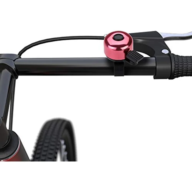 Paliston Mini Fahrradklingel, 120 dB Lautstärke, für Erwachsene und Kinder, Schwarz & Pink – Bild 3