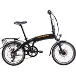 F.lli Schiano E-Galaxy E-Bike Klapprad 20 Zoll Pedelec 360 Wh Elektrofahrrad 9 Gänge schwarz