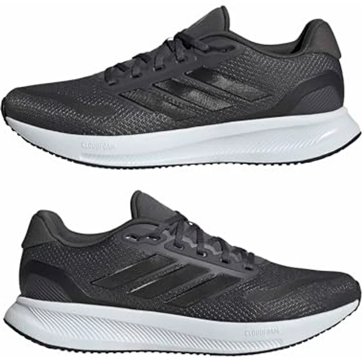 Adidas Runfalcon 5, Laufschuhe in Grau, Größe 46 2/3, atmungsaktives Obermaterial, leichte EVA-Zwischensohle, robuste Gummiaussensohle, reflektierende Details – Bild 8