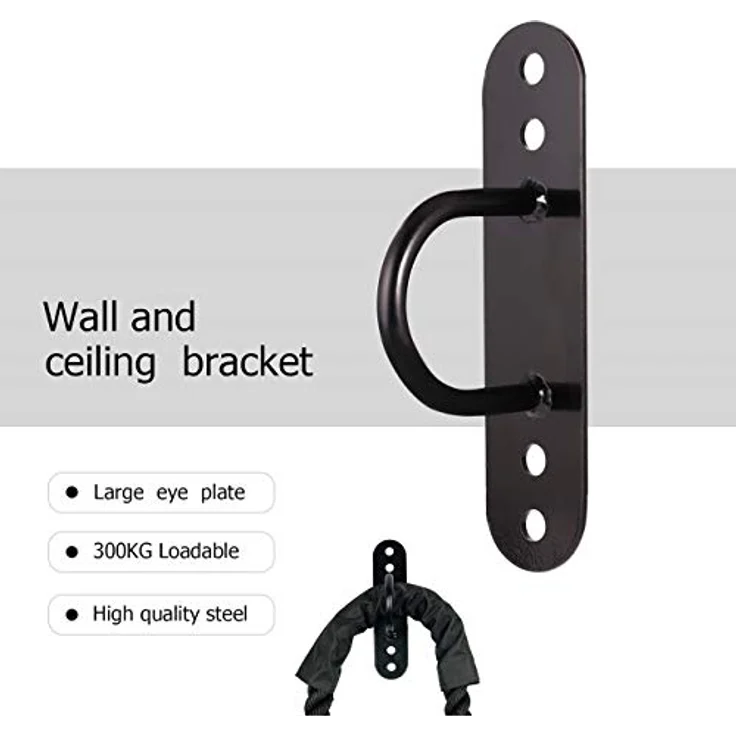 Luckynono Fitness-Tau-Halterung, Anker, Widerstandstrainer-, Wand- & Decken-Anker-Halterung, Aufhängegurt, Wandankerpunkt für Krafttraining-Systeme, Yoga, Schaukeln, Hängematten, Boxsack – Bild 3