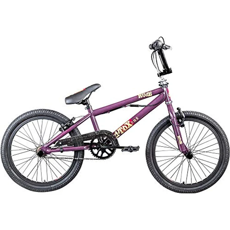 deTOX BMX-Rad Rude Limited, 20 Zoll, 1 Gang, unisex, 4 Pegs, 360° Rotor, grau/blau, geeignet für Fahrer ab 140 cm – Bild 2