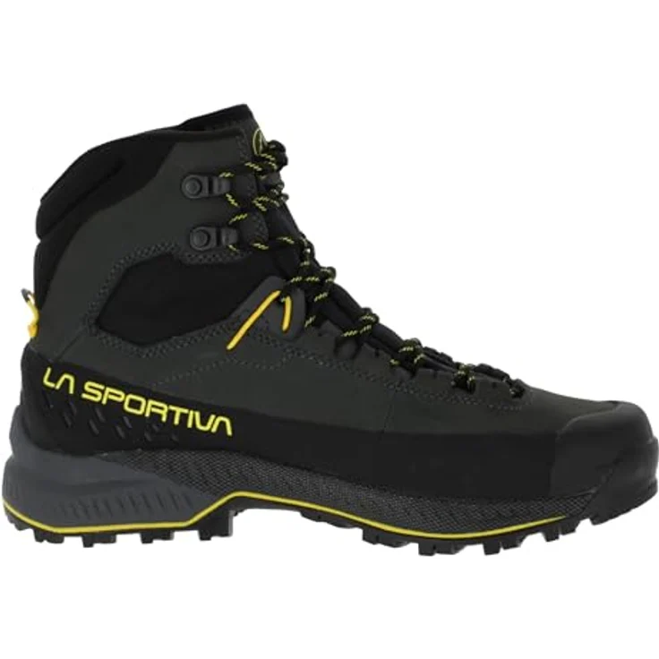 La Sportiva TX5 Evo Mid GTX, wasserdichte Herren Wanderschuhe mit stabiler Sohle und Goretex Membrane, Carbon/Gelb, EU 47 – Bild 7