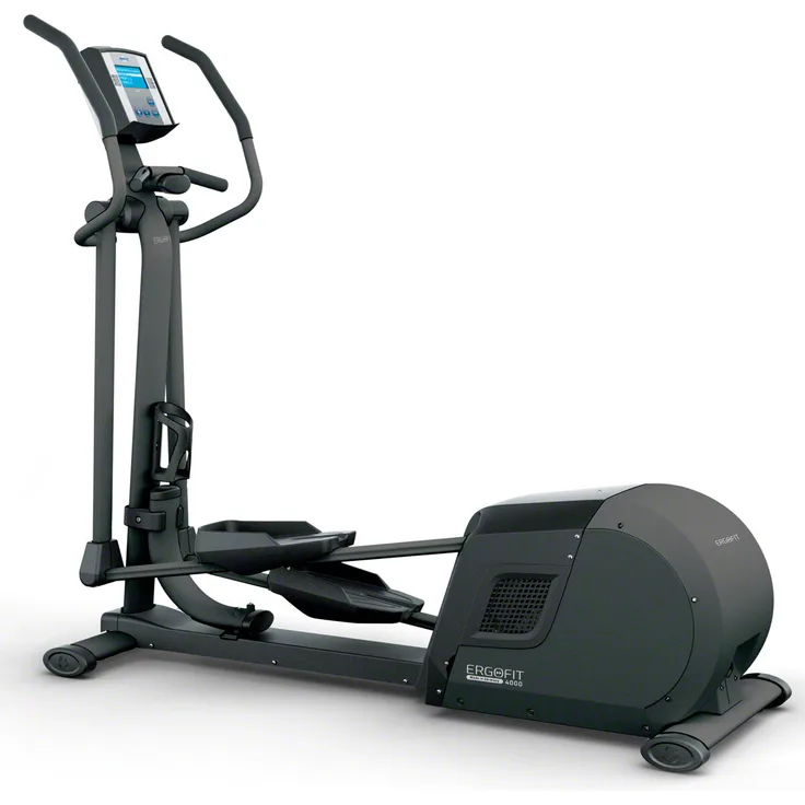 Ergo Fit ERGO-FIT Ellipsentrainer Cross 4000 med, Ellipsentrainer für medizinische Ansprüche, gelenkschonend, mit 8 Trainingsprogrammen - Blau