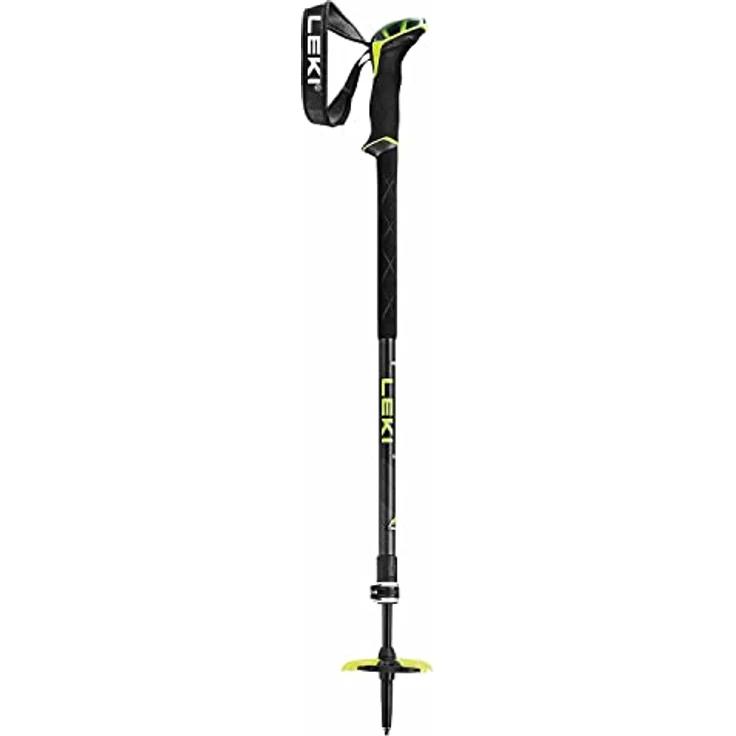 LEKI Guide 2 Skistöcke, verstellbar aus Aluminium, für Skitouren, Black-Neonyellow-dk Anthracite, 110-150 cm, Gewicht 281 g pro Paar – Bild 2
