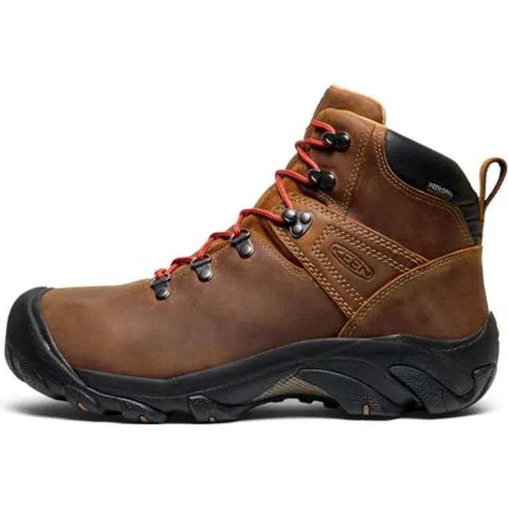 Keen Pyrenees, Herren Wanderschuhe, wasserabweisendes Nubukleder, KEEN.DRY Membran, S3-Technologie, braun, Größe 44.5 – Bild 3