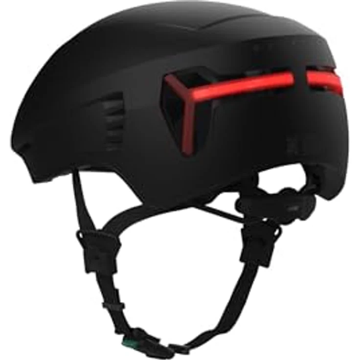 CRNK Genetic Alpha Fahrradhelm, Rennradhelm in Schwarz mit integrierter LED-Beleuchtung und Smart Air EVAC-System, Größe L – Bild 3