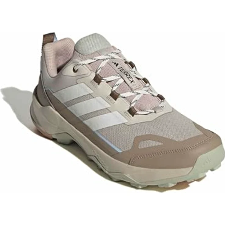 adidas Terrex Skychaser Ax5, Laufschuhe für Herren, hellbraun/ecru/hellblau, Schnürverschluss, Logoprint – Bild 3