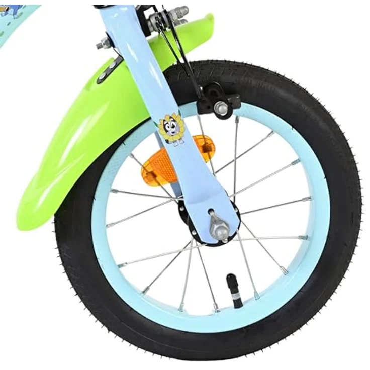 Volare Bluey Kinderfahrrad 12 Zoll, 1 Gang, ohne Schaltung, mit Rücktrittbremse und höhenverstellbarem Lenker, hellblau – Bild 10