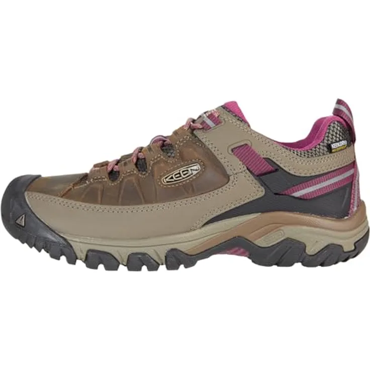 Keen Targhee III WP Shoes, Damen Wanderschuhe, wasserdicht aus Premium-Leder, Größe 40.5, braun