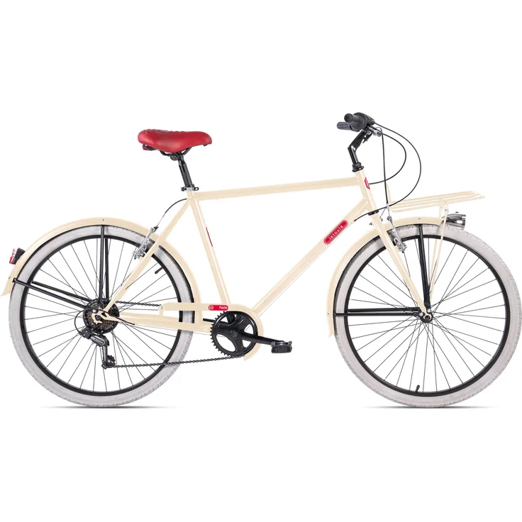 VENICE Letoule Facile – Urban Allround 26 – 6V Citybike mit SHIMANO 6-Gang Schaltung, Hellbeige