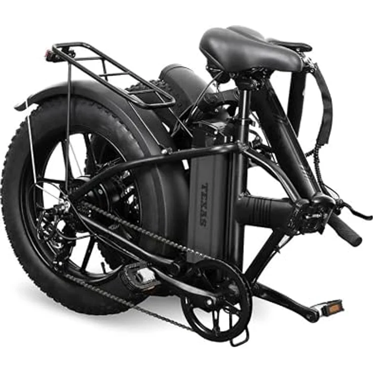 PixelPilot 20 Zoll Faltbares Fat Tire E-Bike, 250W Motor, 374Wh Akku, Reichweite bis 45 km, Shimano 7-Gang, hydraulische Scheibenbremsen – Bild 3