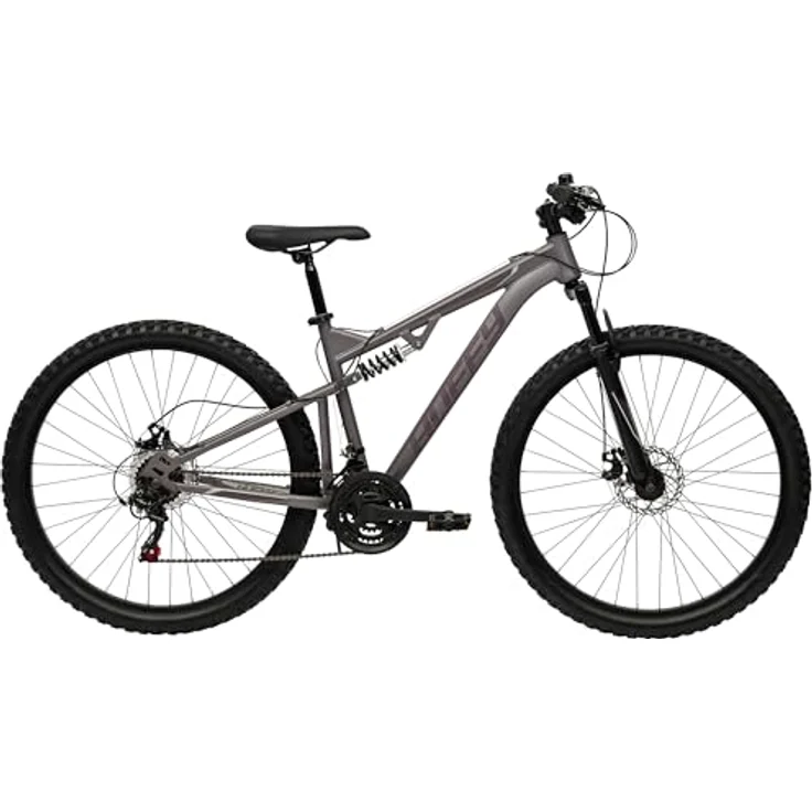 Huffy Marker Mountain Bike 27,5", Grau, 21-Gang Shimano, vollgefedert, höhenverstellbarer Sattel – Bild 3