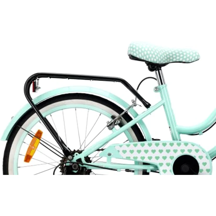 Sun Baby Heart Bike 20 Zoll Mädchenfahrrad, 6-Gang Shimano, Minze – Bild 4