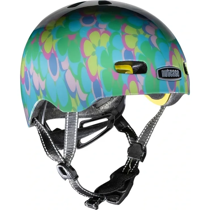 NUTCASE Baby Nutty, Kinder-Fahrradhelm mit MIPS-Technologie, leichte Polycarbonat-Schale, Petal To Metal