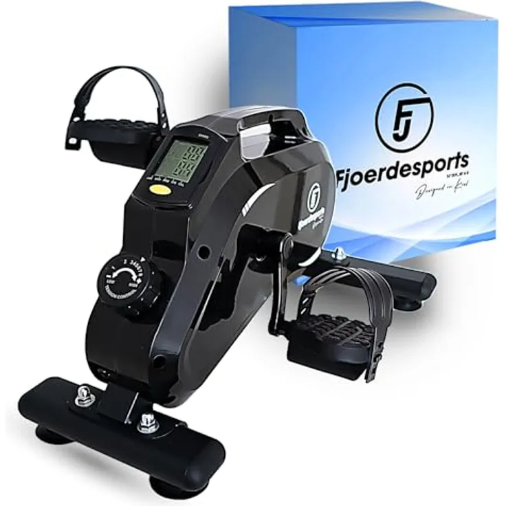 Fjoerdesports Professioneller Arm- und Beintrainer | extra leise & gelenkschonend inkl. Befestigungsgurt | extrem leise und rutschfest | Heimtrainer | Seniorentrainer