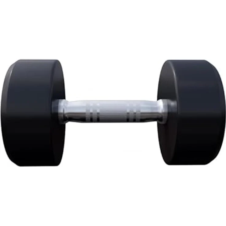 GORILLA SPORTS® Kurzhanteln - Einzeln / 2er Set, von 2,5 bis 40 kg, Gummi, Gusseisen Kern, Schwarz - Rundhanteln, Hantelset, Dumbbells – Bild 4